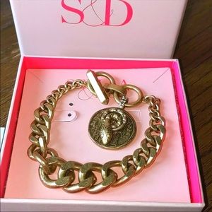 Brand new, antique gold heritage bracelet